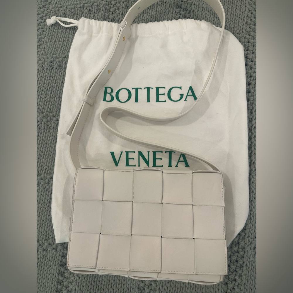 Bottega Veneta White Leather Bag